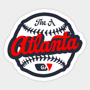 Atlanta Baseball Sticker